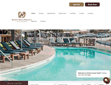 Tablet Screenshot of harbourhousehotel.co.za